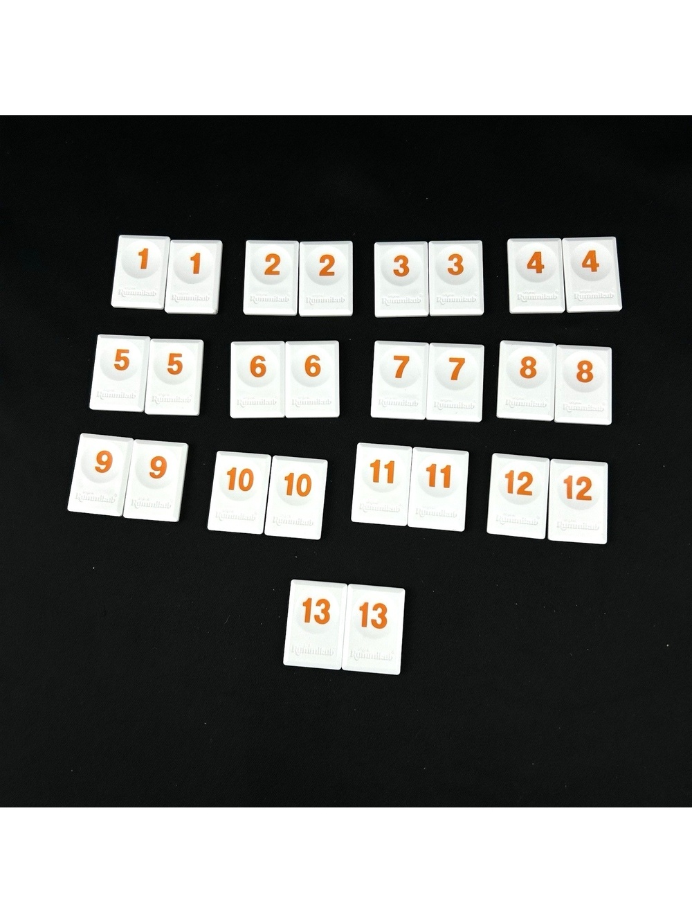 Rummikub Classic Edition Pressman 2014 Replacement Tiles Orange